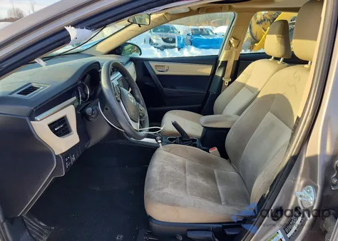 2015 Toyota Corolla L from USA, damaged, VIN 2T1BURHE4FC320356